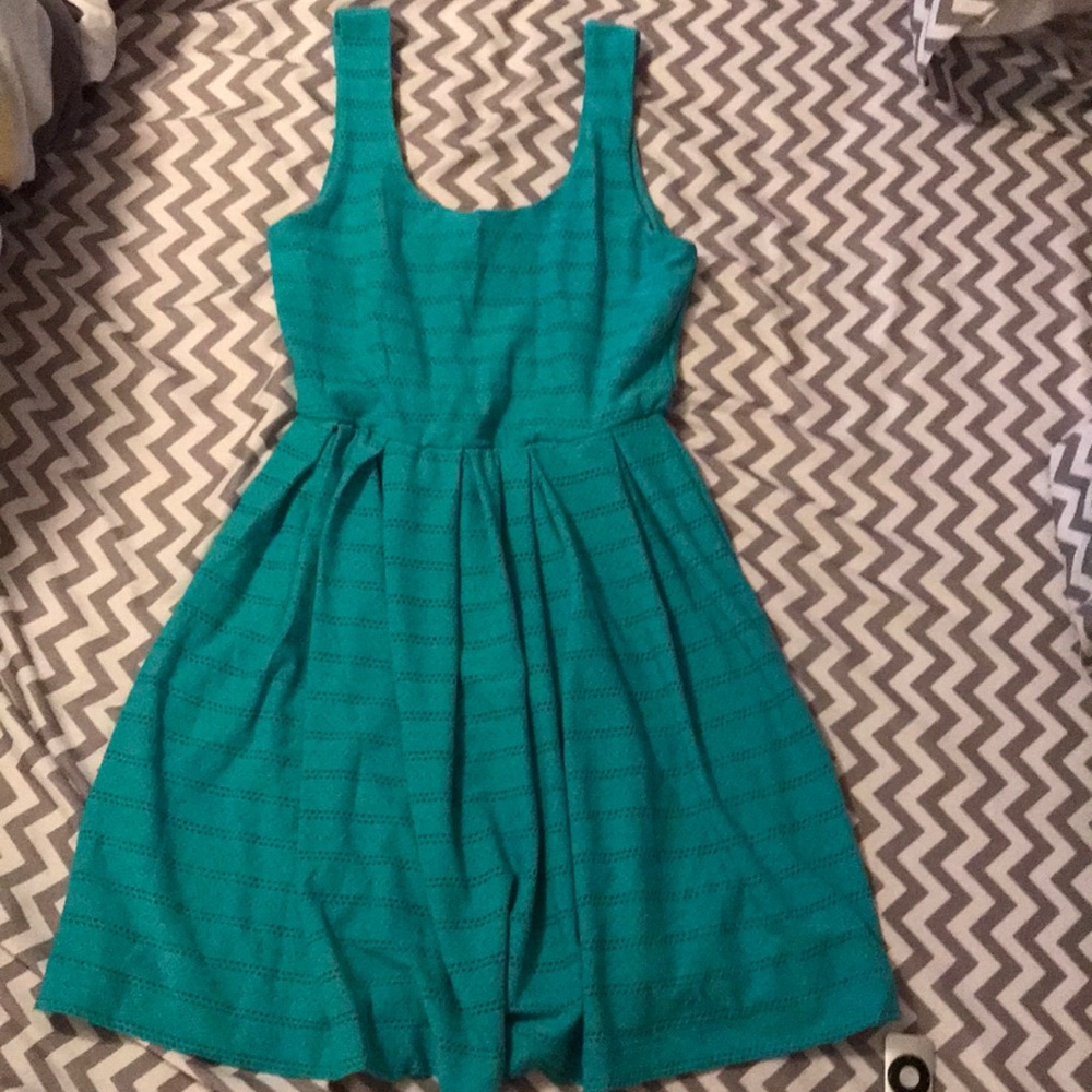 Green Skater Dress